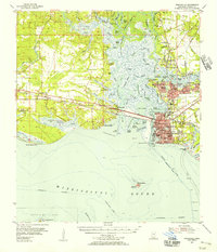 Pascagoula 1955 topographic map thumbnail