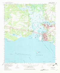 Pascagoula 1955 topographic map thumbnail