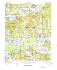 Pittsboro 1954 topographic map thumbnail
