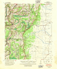 Seven Pines 1940 topographic map thumbnail
