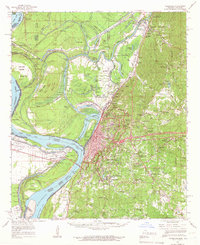 Vicksburg 1964 topographic map thumbnail