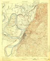 Vicksburg 1918 topographic map thumbnail