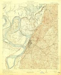Vicksburg 1918 topographic map thumbnail