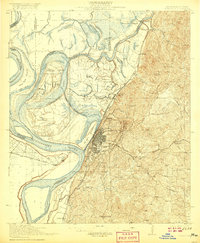 Vicksburg 1918 topographic map thumbnail
