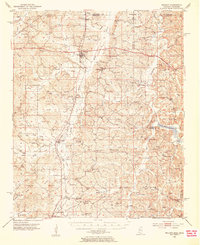 Walnut 1951 topographic map thumbnail