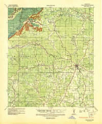 Woodville 1936 topographic map thumbnail