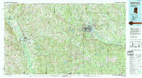 Hattiesburg 1994 topographic map thumbnail