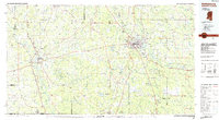 Hattiesburg 1984 topographic map thumbnail