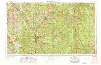 Hattiesburg 1953 topographic map thumbnail