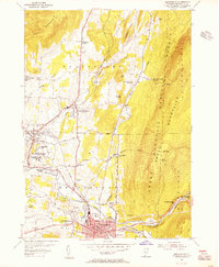 Bennington 1954 topographic map thumbnail