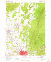 Bennington 1954 topographic map thumbnail