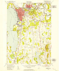 Burlington 1948 topographic map thumbnail