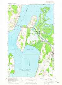 East Alburg 1964 topographic map thumbnail