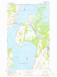 East Alburg 1964 topographic map thumbnail