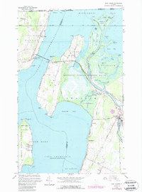 East Alburg 1964 topographic map thumbnail