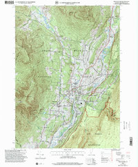Manchester 1997 topographic map thumbnail