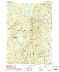Mount Snow 1986 topographic map thumbnail