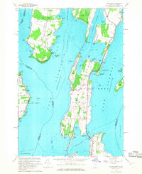 North Hero 1966 topographic map thumbnail