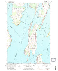North Hero 1966 topographic map thumbnail