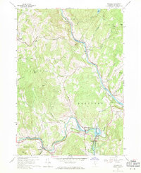 Quechee 1959 topographic map preview