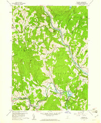 Quechee 1959 topographic map preview