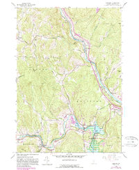 Quechee 1959 topographic map preview