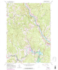 Quechee 1959 topographic map thumbnail