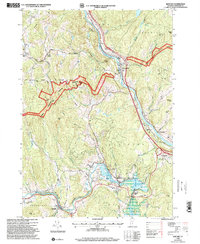 Quechee 1996 topographic map thumbnail