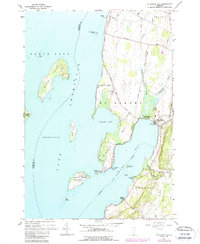 St. Albans Bay 1964 topographic map thumbnail