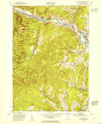 Waterbury 1948 topographic map thumbnail