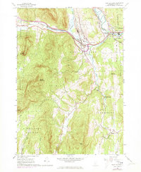 West Rutland 1964 topographic map thumbnail
