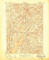 Bomoseen 1944 topographic map thumbnail