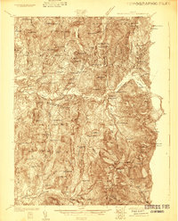 Mount Mansfield 1925 topographic map thumbnail