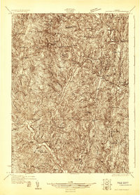 Saxtons River 1930 topographic map thumbnail
