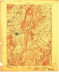 Bennington 1898 topographic map preview