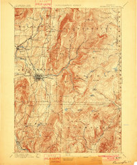 Bennington 1898 topographic map thumbnail