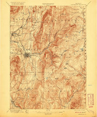 Bennington 1898 topographic map preview
