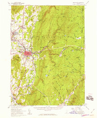 Bennington 1954 topographic map preview
