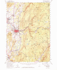 Bennington 1954 topographic map preview