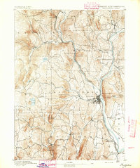 Brattleboro 1891 topographic map thumbnail