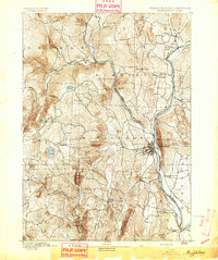 Brattleboro 1893 topographic map thumbnail