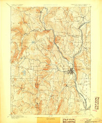 Brattleboro 1893 topographic map thumbnail