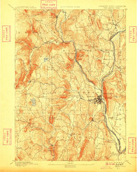 Brattleboro 1893 topographic map thumbnail