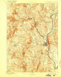Brattleboro 1893 topographic map thumbnail