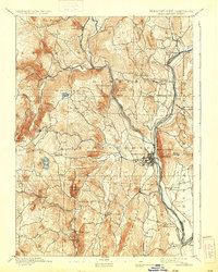 Brattleboro 1893 topographic map thumbnail