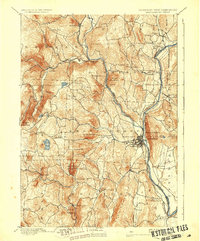 Brattleboro 1893 topographic map thumbnail