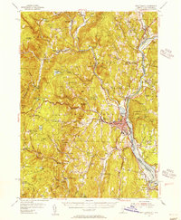Brattleboro 1954 topographic map thumbnail