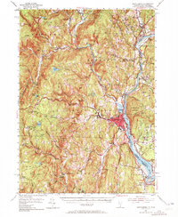 Brattleboro 1954 topographic map thumbnail