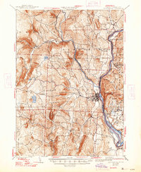 Brattleboro 1935 topographic map thumbnail