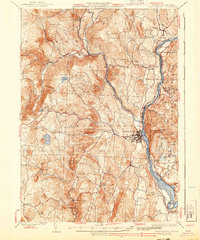 Brattleboro 1935 topographic map thumbnail